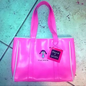Y2K DAVID & GOLIATH pink “it’s all about me” bag